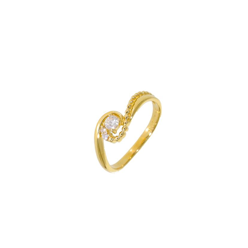 / K18ダイヤリング0.10/0.02ct//Aランク/64
