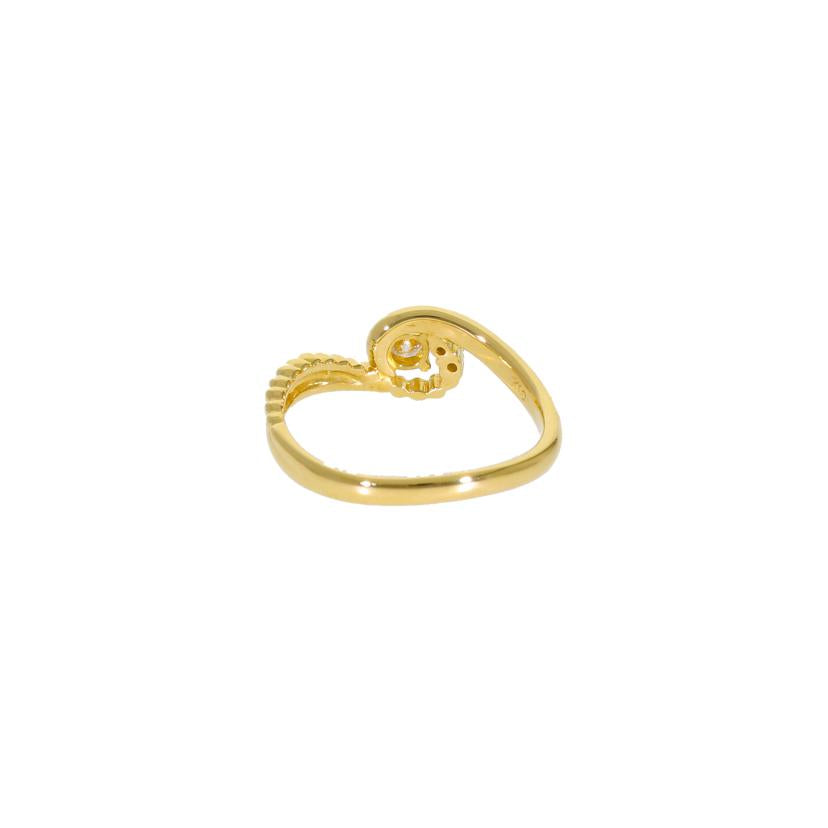/ K18ダイヤリング0.10/0.02ct//Aランク/64