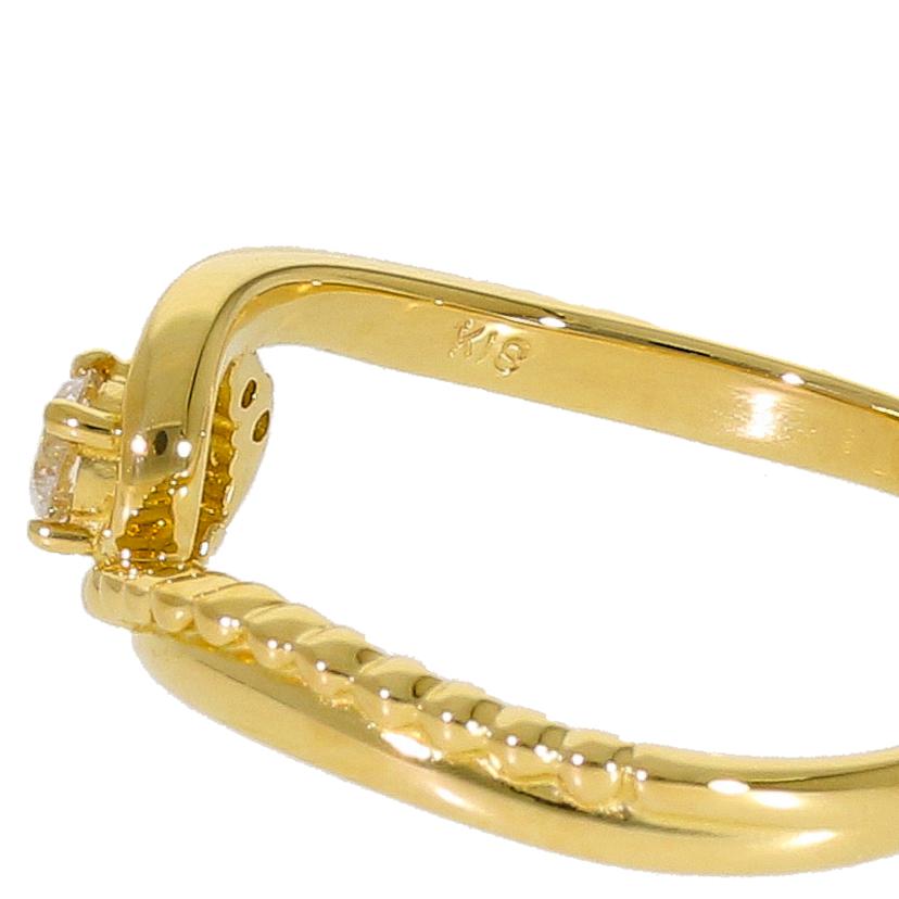 / K18ダイヤリング0.10/0.02ct//Aランク/64
