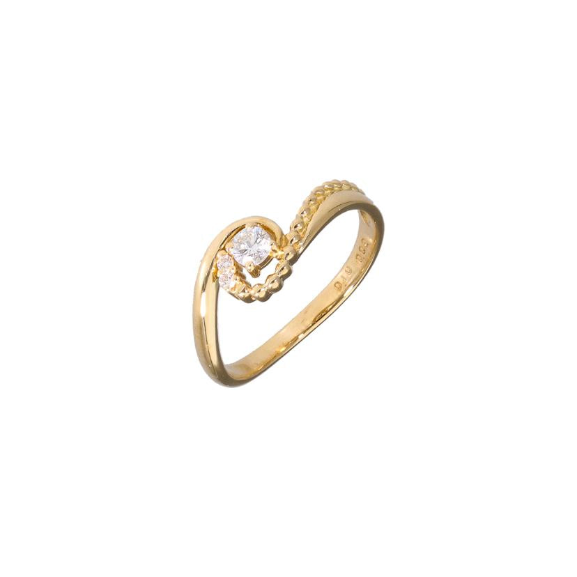 K18ダイヤリング0.10/0.02ct//Aランク/65