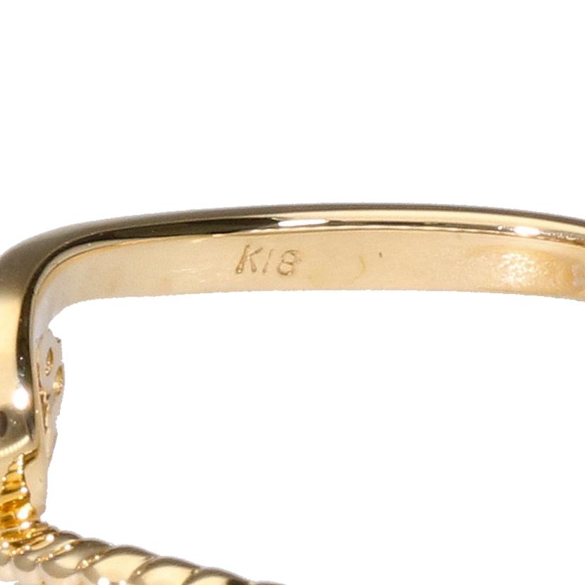 K18ダイヤリング0.10/0.02ct//Aランク/65