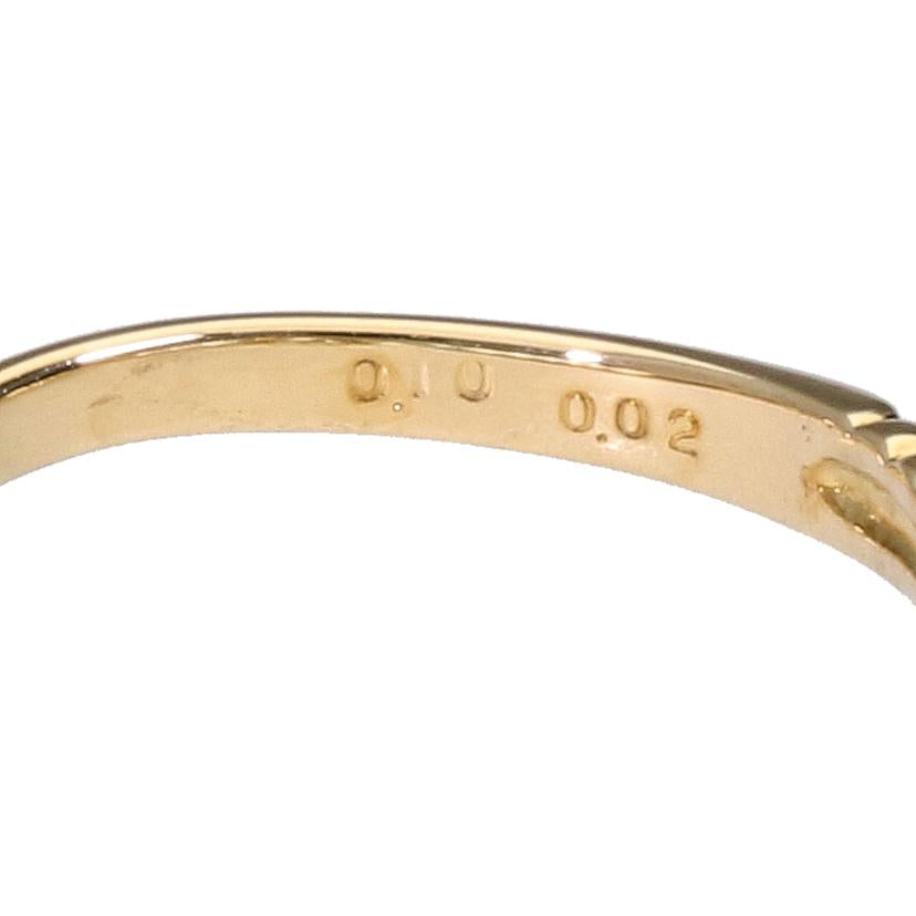K18ダイヤリング0.10/0.02ct//Aランク/65