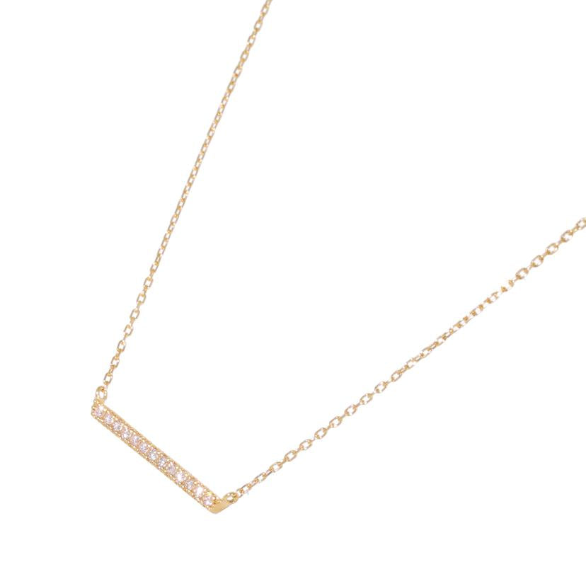 / K18ダイヤネックレス0.091ct//Aランク/65