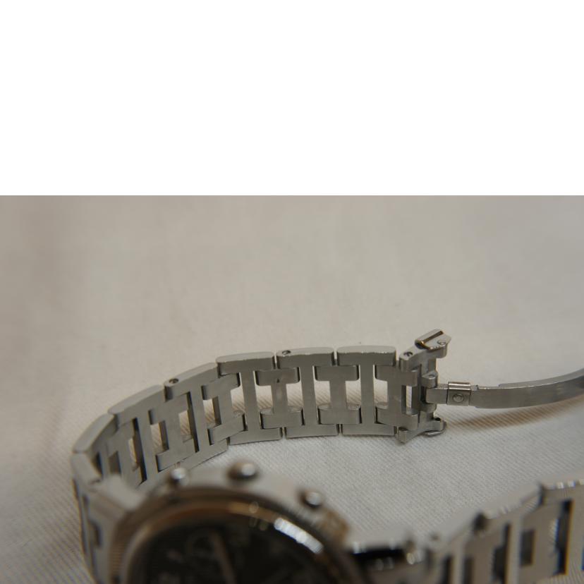 HERMES エルメス/クリッパークロノグラフ/SS/黒文字盤/CL1.910//242****/ABランク/92