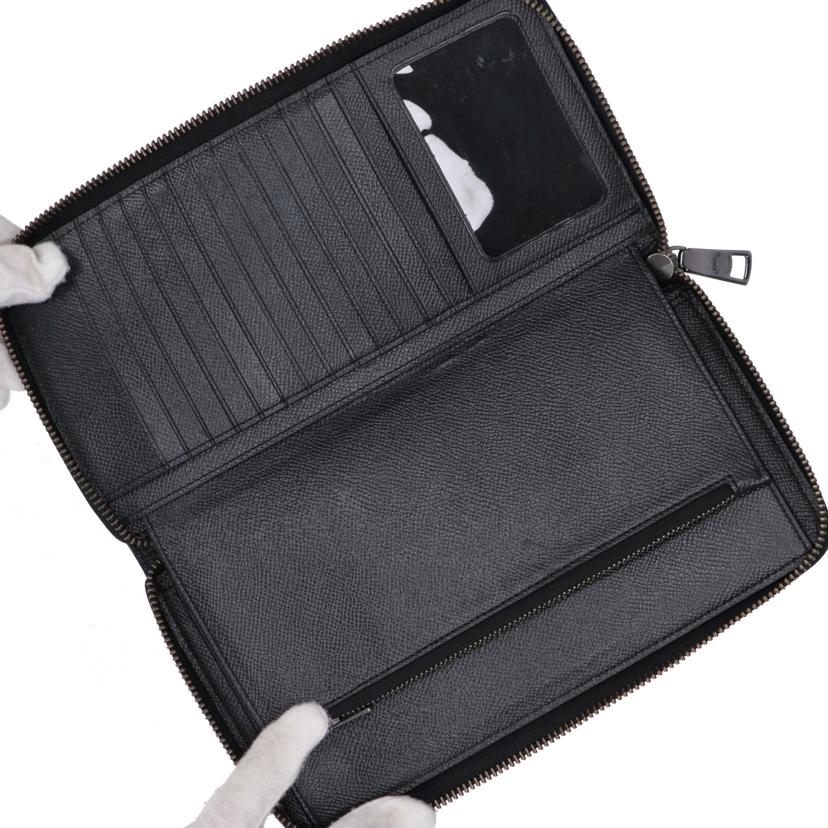 COACH コーチ/PVCレザー/ラウンドファスナートラベルウォレット/F67622//E19**/Bランク/78