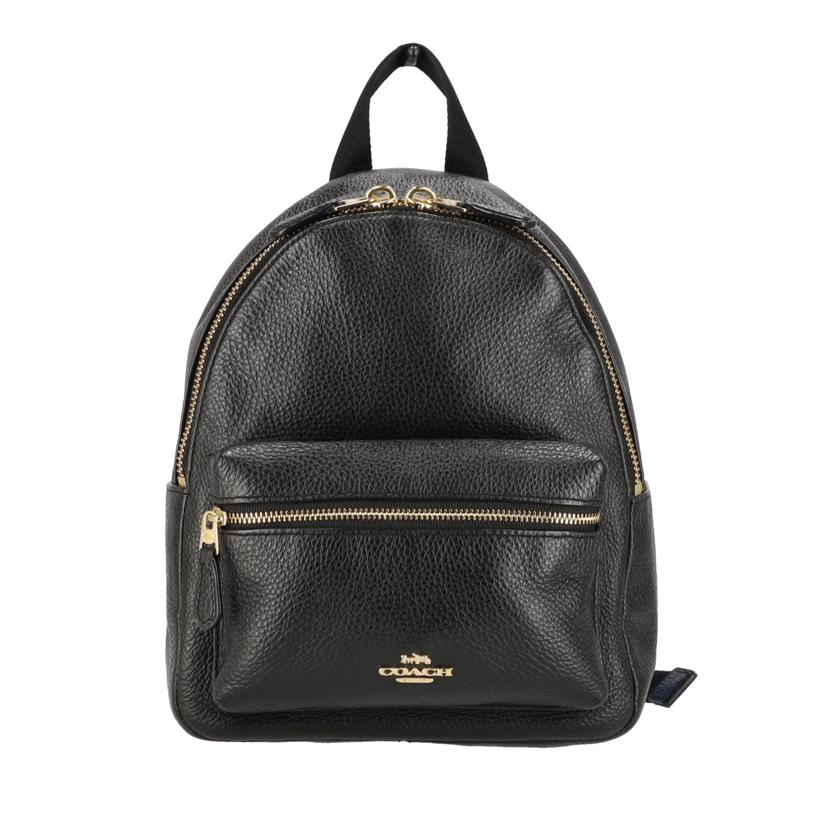 COACH コーチ/ミニチャーリーレザーバックパック/ブラック/F28995//M18**/Aランク/75