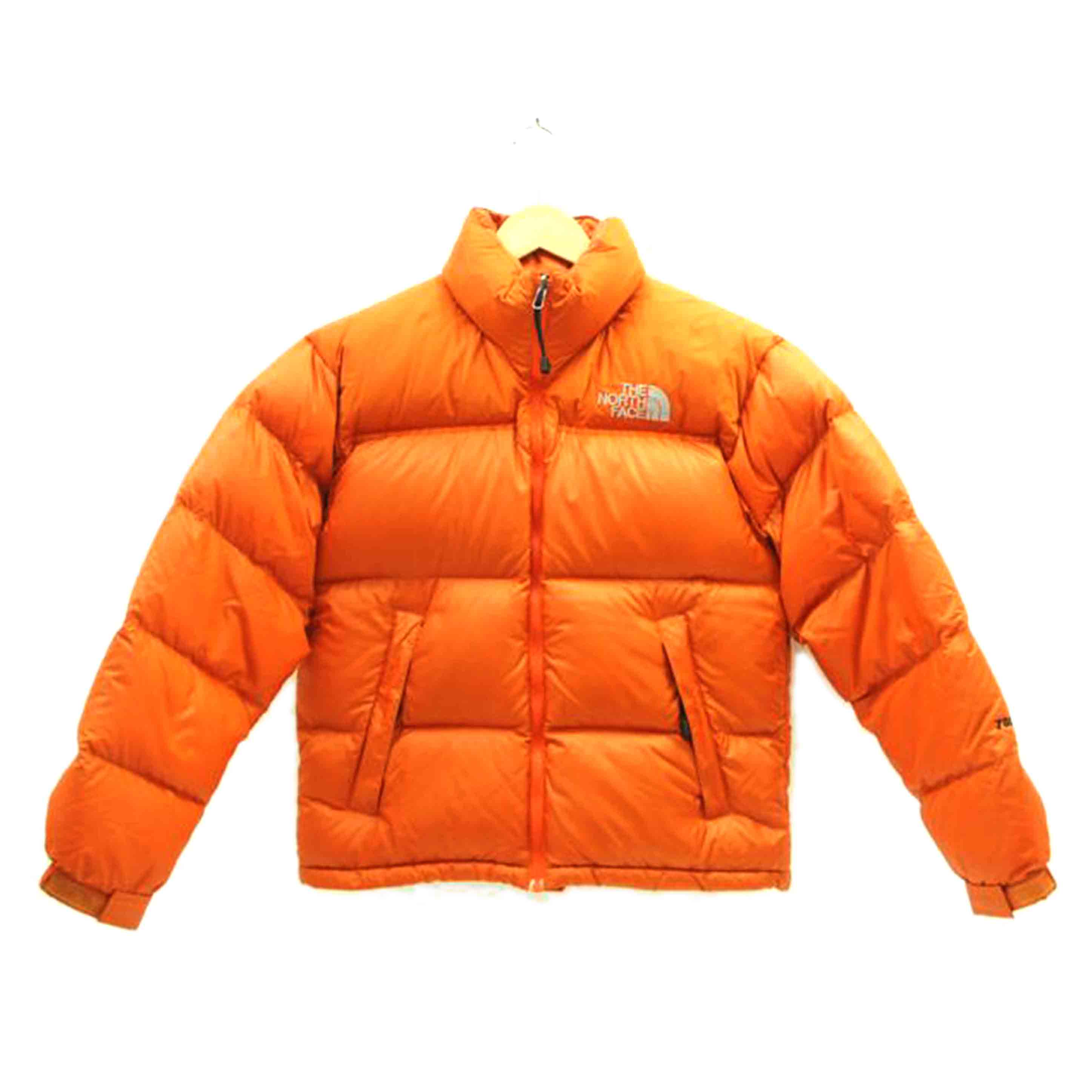 THE NORTH FACE ザ・ノースフェイス/ヌプシ センターロゴ ダウンジャケット/S/オレンジ/ND01001//Bランク/01