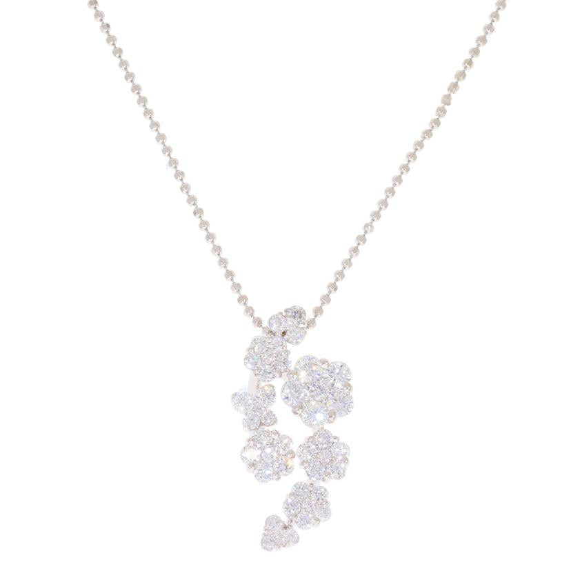 /◎K18WGダイヤネックレス1.41ct//Aランク/59