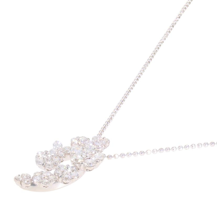 /◎K18WGダイヤネックレス1.41ct//Aランク/59