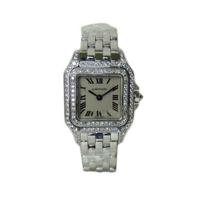 Cartier カルティエ/パンテール ドゥ カルティエ/K18ホワイトゴールド/ダイヤモンドベゼル/WF3091F3//166*********/SAランク/84