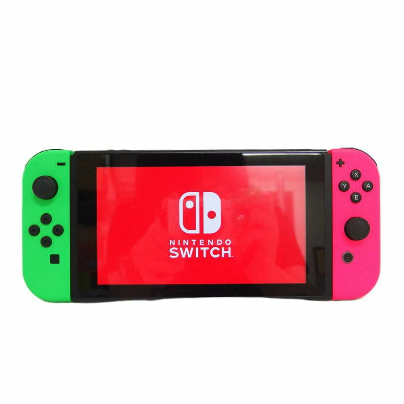 Nintendo 任天堂/Switch旧型/ネオングリーン・ネオンピンク/HAC-001//XAJ10008963504/Bランク/04