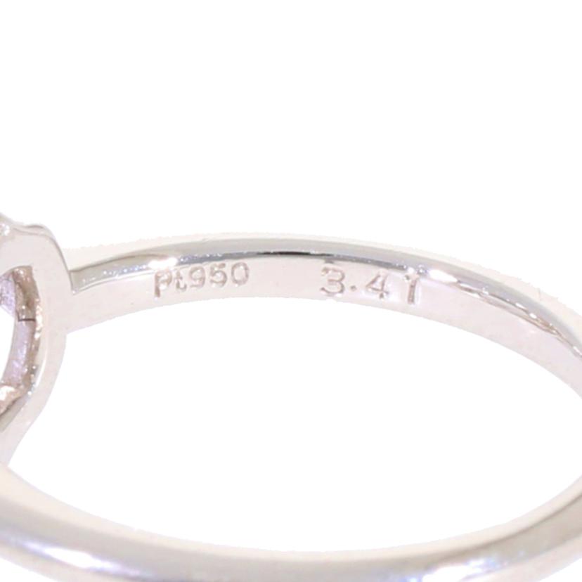 /◎ Pt950スポジューメンダイヤリング3.41/D0.25ct//Aランク/59