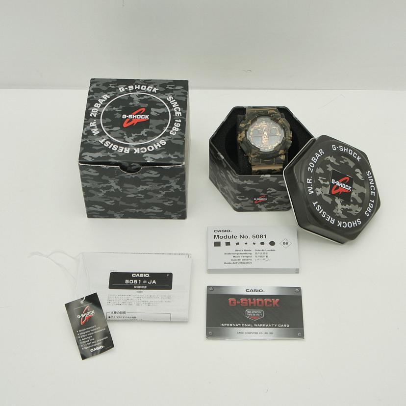 CASIO カシオ/G-SHOCK/アナログ/カモ/GA-100CM//Bランク/91