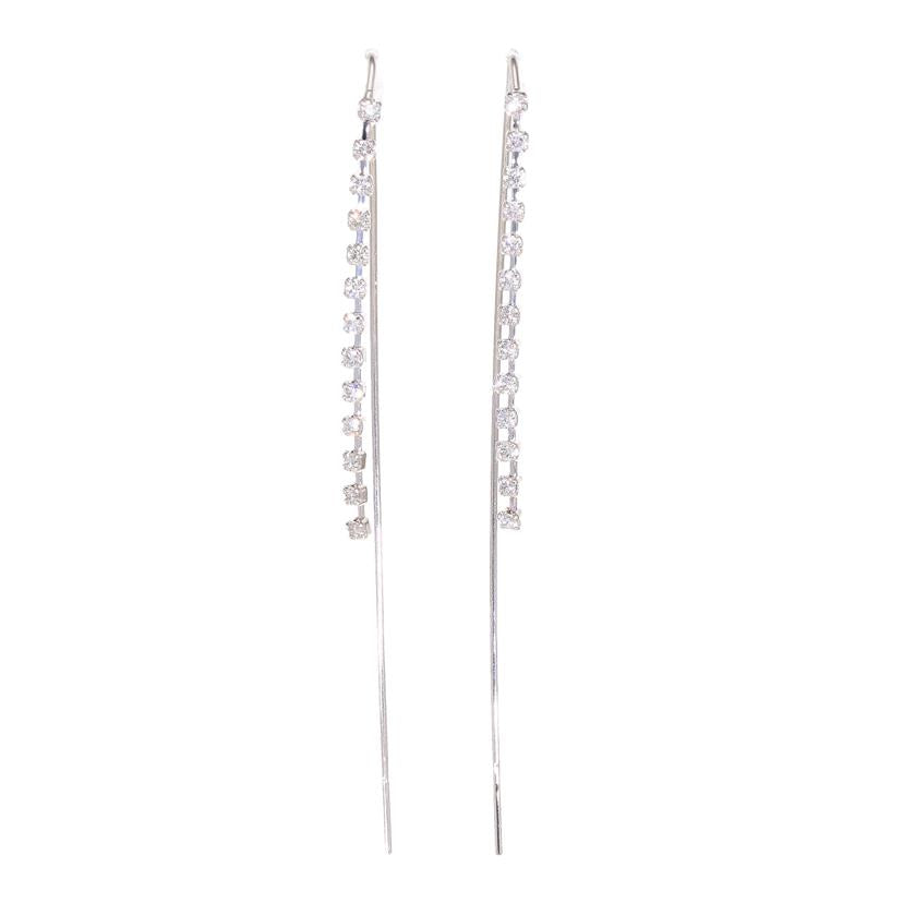 K18WGダイヤピアス0.60ct//Aランク/64