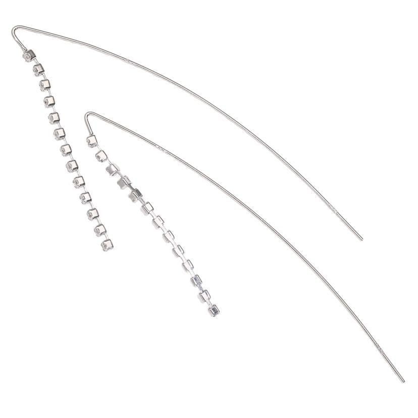 K18WGダイヤピアス0.60ct//Aランク/64