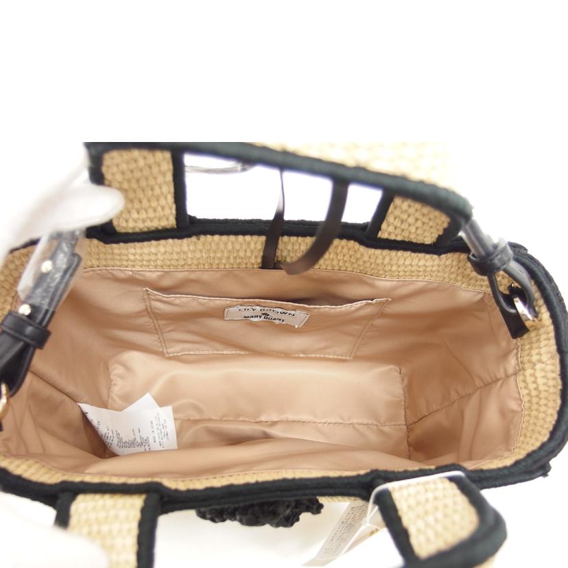 LILY BROWN×MARY QUANT/ジュートロゴトート 2WAYショルダーバッグ/LWGB254303//Sランク/04