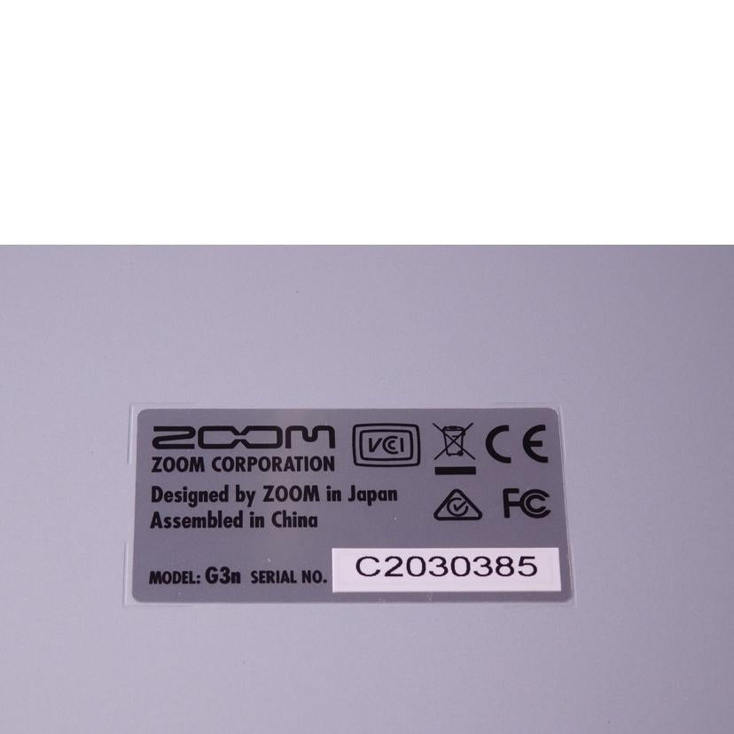 ZOOM ズーム/マルチエフェクター/G3n//C2030385/Bランク/76