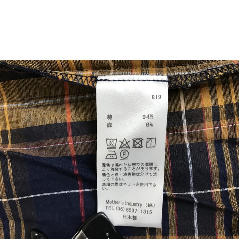 mizuiroind ミズイロインド/チェックギャザーワンピース/1-258185//Aランク/51