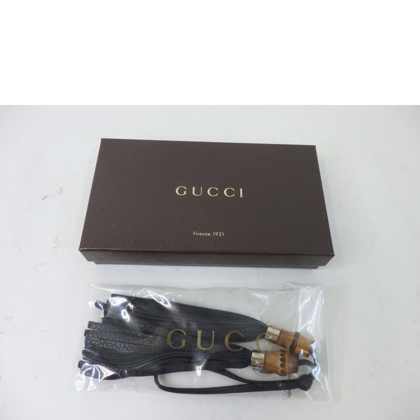 GUCCI グッチ/バンブータッセルチャーム/黒//SAランク/84