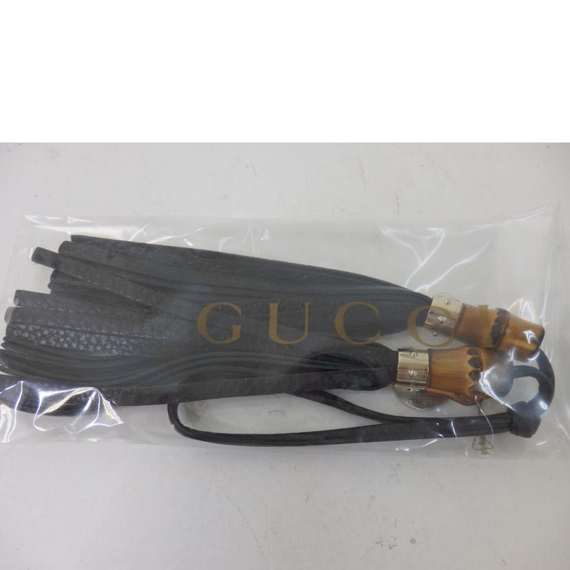 GUCCI グッチ/バンブータッセルチャーム/黒//SAランク/84