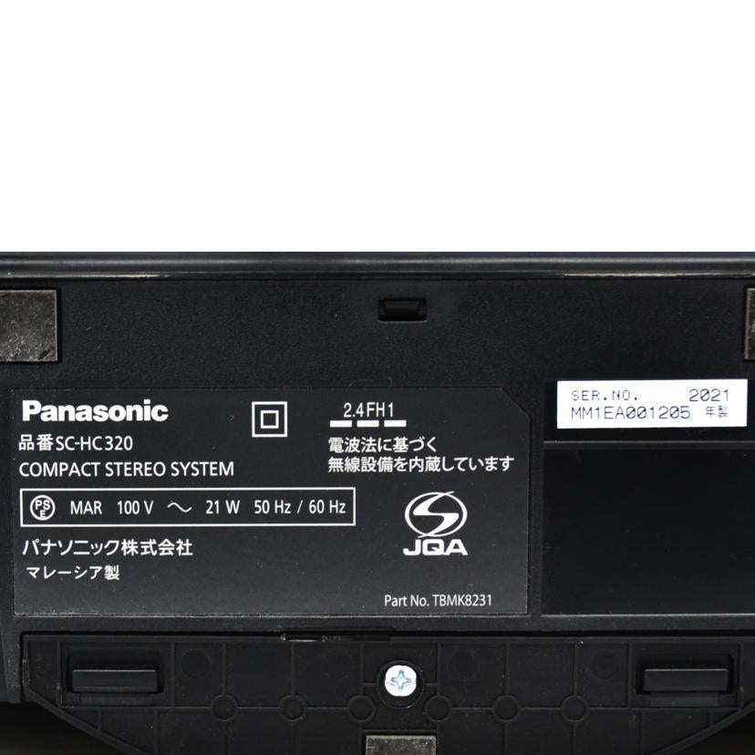Panasonic パナソニック/Bluetooth対応 CDラジオ/SC-HC320//ABランク/75