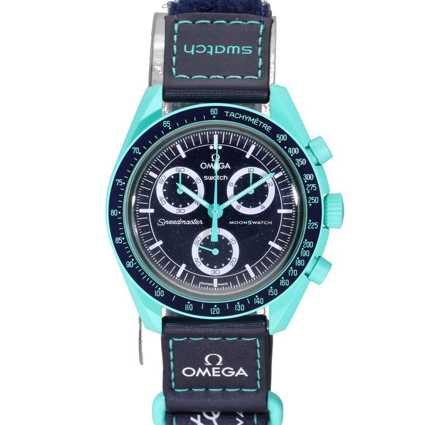OMEGA×swatch オメガ×スウォッチ/MISSION ON EARTH POLAR LIGHTS/SO33L103//SAランク/78