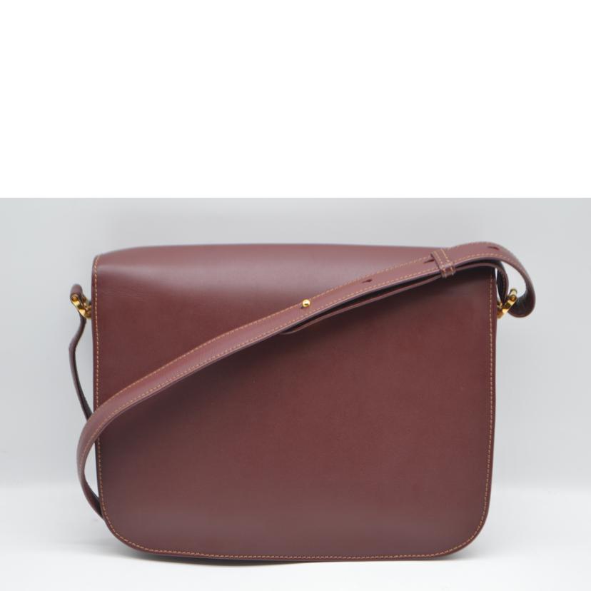 Cartier カルティエ/マストラインフラップレザー ショルダー/ボルドー//ABランク/89