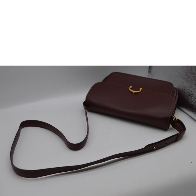 Cartier カルティエ/マストラインフラップレザー ショルダー/ボルドー//ABランク/89