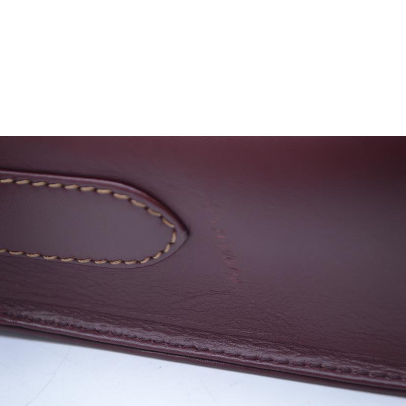 Cartier カルティエ/マストラインフラップレザー ショルダー/ボルドー//ABランク/89