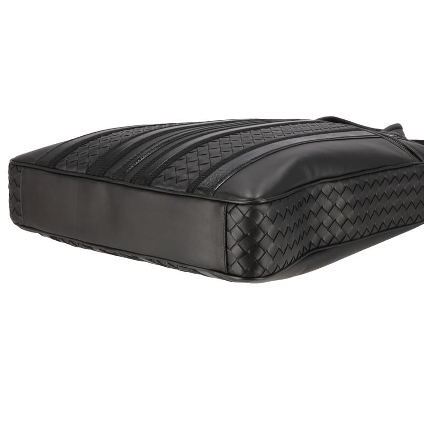 BOTTEGA VENETA/イントレチャートテックストライプ2Wayトート/ブラック//Aランク/75