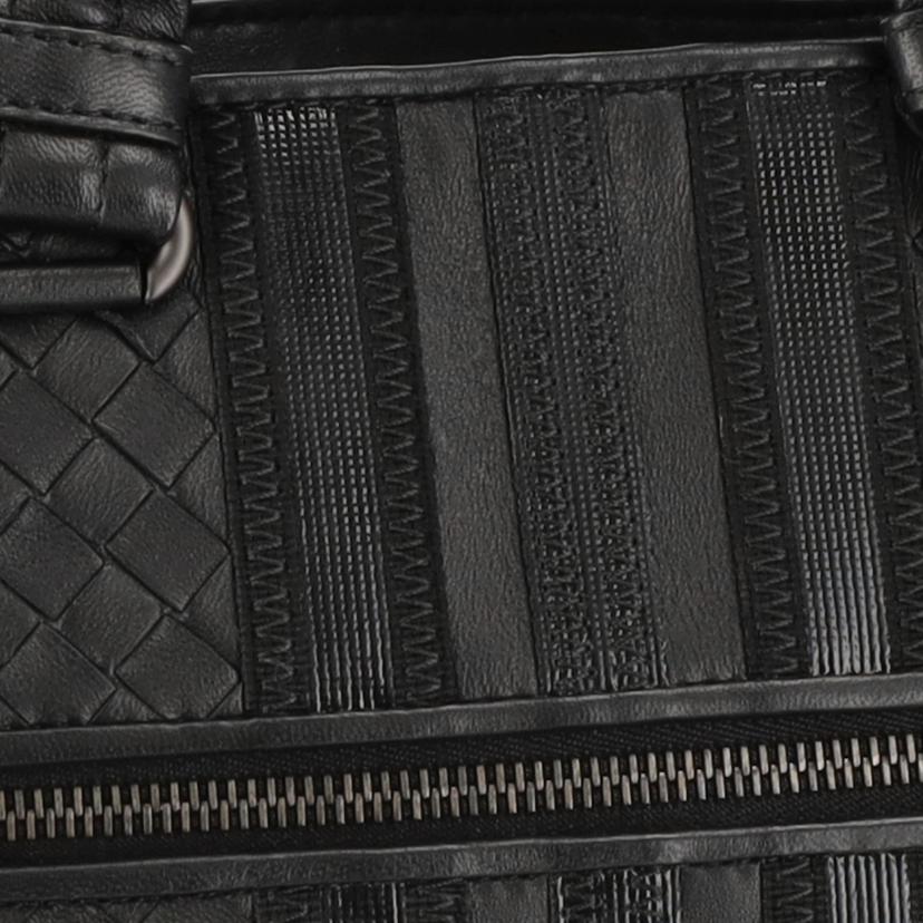 BOTTEGA VENETA/イントレチャートテックストライプ2Wayトート/ブラック//Aランク/75