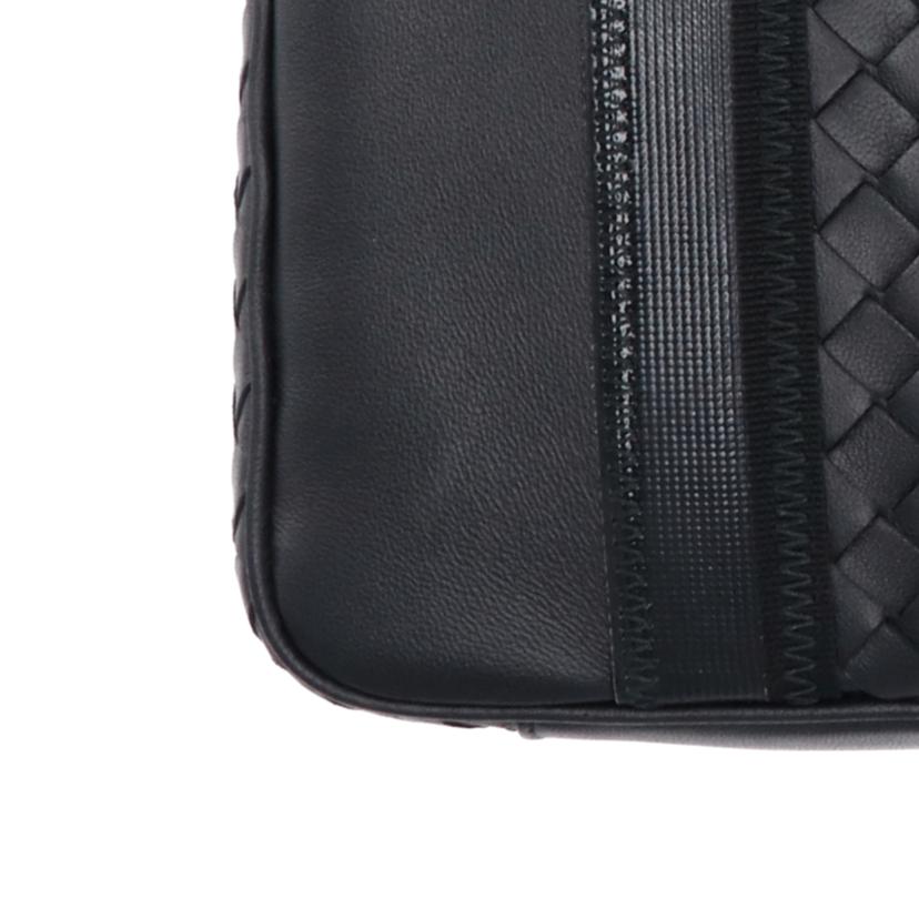 BOTTEGA VENETA/イントレチャートテックストライプ2Wayトート/ブラック//Aランク/75