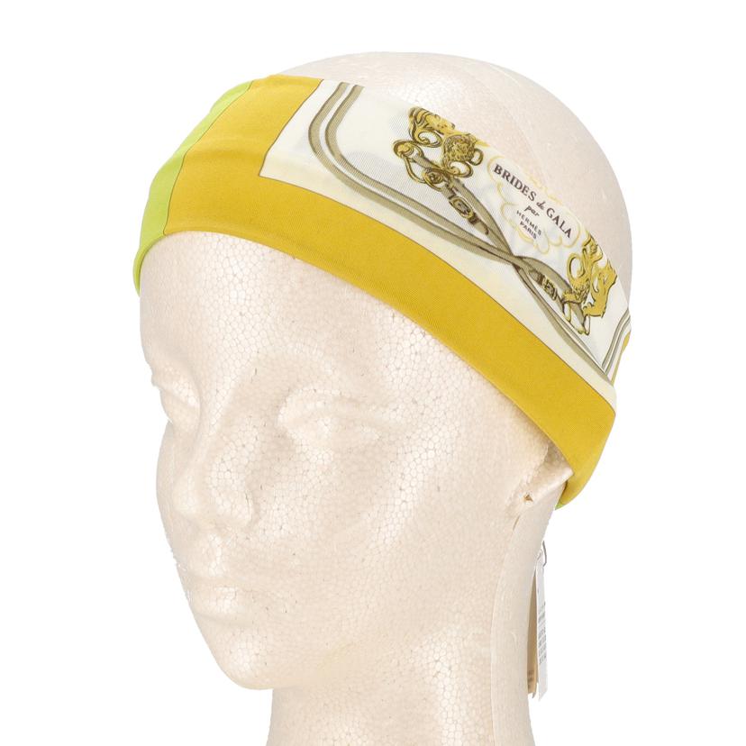 HERMES/25 エルメス/◇BRIDES de GALAシルクヘアターバン//SAランク/75