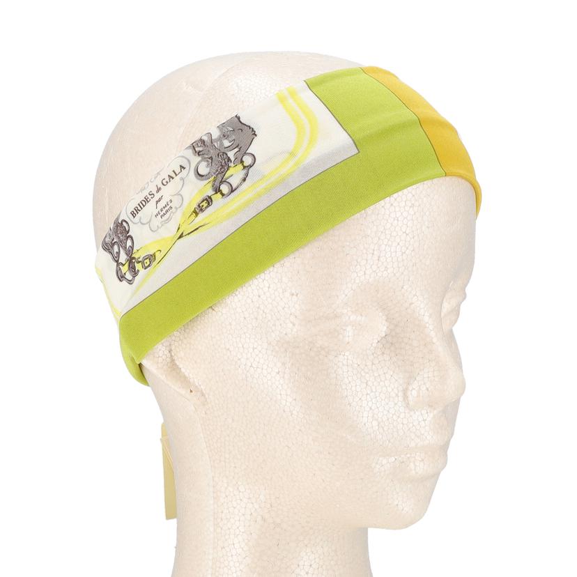 HERMES/25 エルメス/◇BRIDES de GALAシルクヘアターバン//SAランク/75