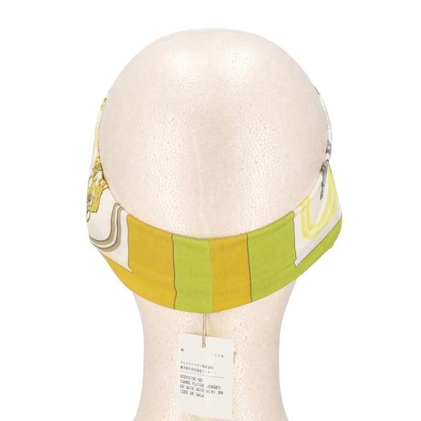 HERMES/25 エルメス/◇BRIDES de GALAシルクヘアターバン//SAランク/75
