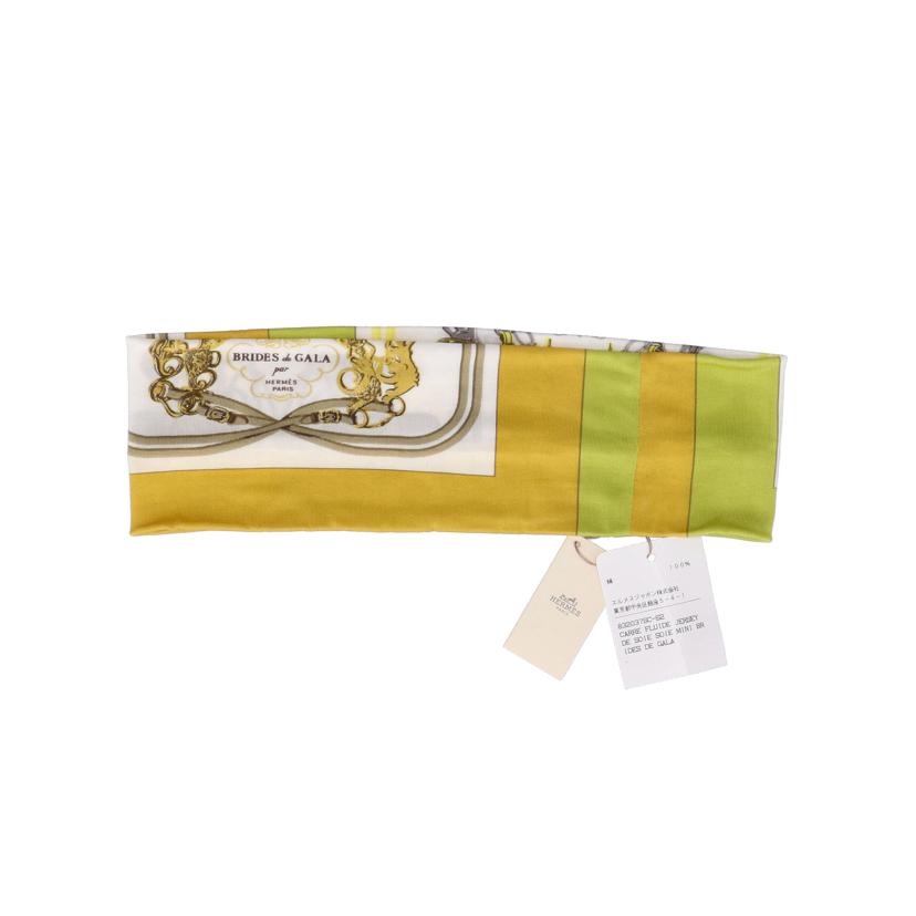 HERMES/25 エルメス/◇BRIDES de GALAシルクヘアターバン//SAランク/75