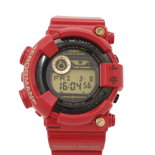 CASIO カシオ 腕時計 レッド デジタル 3266 MASTER OF G - SEA FROGMAN30周年記モデル/G-SHOCK/30thフロッグマン/タフソーラー/GF-8230A-4JR//201*****/Aランク/69