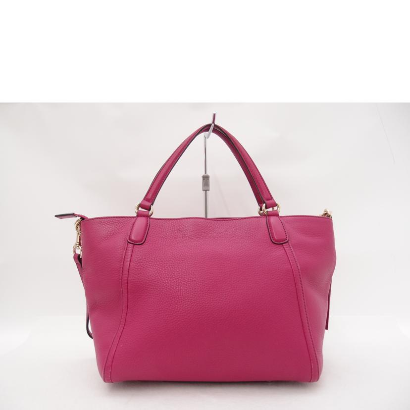 GUCCI グッチ ハンドバッグ トートバッグ ショルダーバッグ フリンジ 斜め掛け 肩掛け レディース ゴールド金具/インターロッキングGソーホー2wayトート/ピンク/369176//495***/ABランク/69