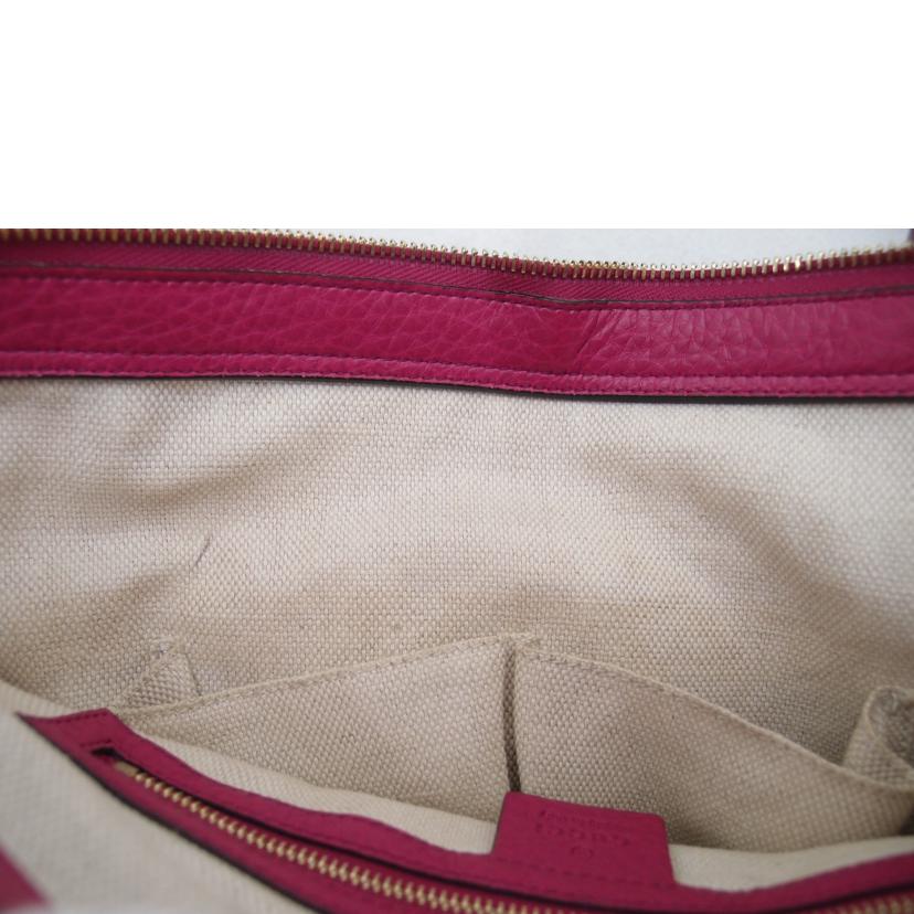 GUCCI グッチ ハンドバッグ トートバッグ ショルダーバッグ フリンジ 斜め掛け 肩掛け レディース ゴールド金具/インターロッキングGソーホー2wayトート/ピンク/369176//495***/ABランク/69