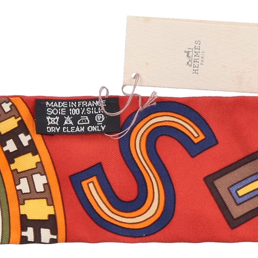 HERMES エルメス/24Fbg/シルクツイリー/レッド//87c*/SAランク/75