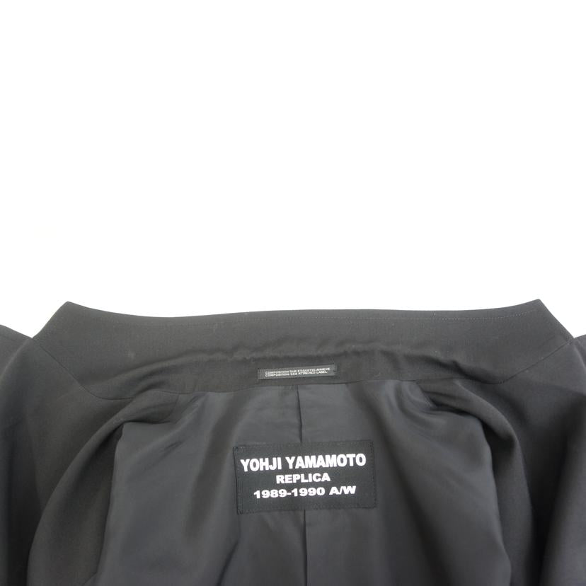 YOHJI YAMAMOTO POUR HOMME ヨウジヤマモトプールオム/21SS REPLICA1989-90AW 刺繍入りウールギャバジンテーラードジャケット/HD-J07-101//サイズ 4/ABランク/05