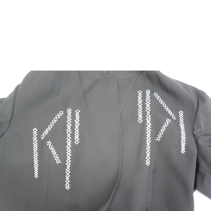YOHJI YAMAMOTO POUR HOMME ヨウジヤマモトプールオム/21SS REPLICA1989-90AW 刺繍入りウールギャバジンテーラードジャケット/HD-J07-101//サイズ 4/ABランク/05