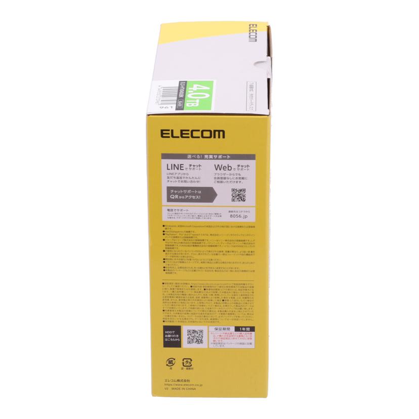 ELECOM エレコム /外付けHDD 4TB未使用/ELD-HTV040UBK//257F01528052W1/Sランク/70