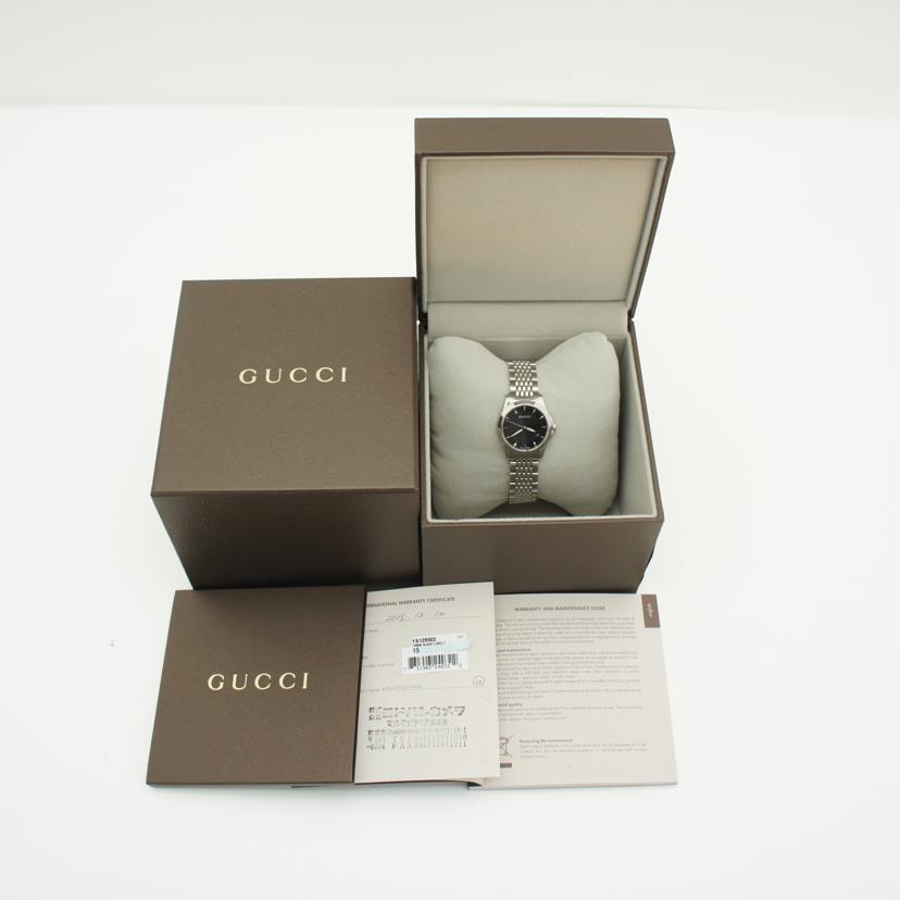 GUCCI グッチ/Gタイムレス・ブラック/レディース/クオーツ/YA126502//152*****/ABランク/93