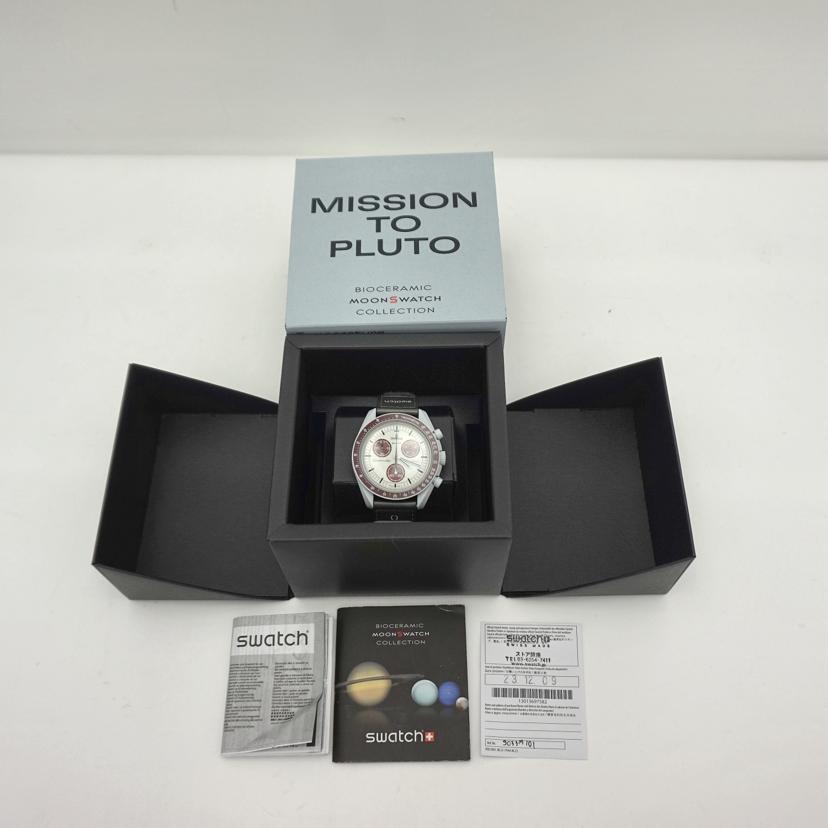 OMEGA×swatch オメガ×スウォッチ/ムーンスウォッチ/MISSION TO PLUTO/クオーツ/SO33M101//Aランク/19
