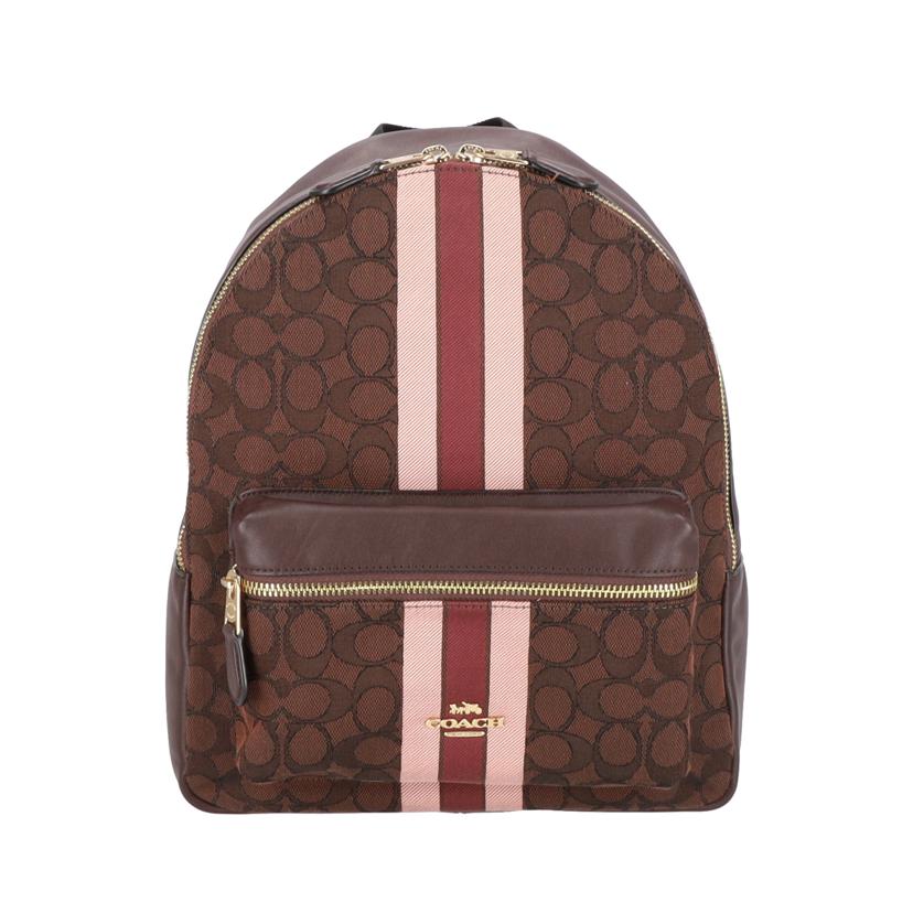 COACH コーチ/シグネチャー/ミディアムチャーリー/バックパック/F68034//L18**/Aランク/78