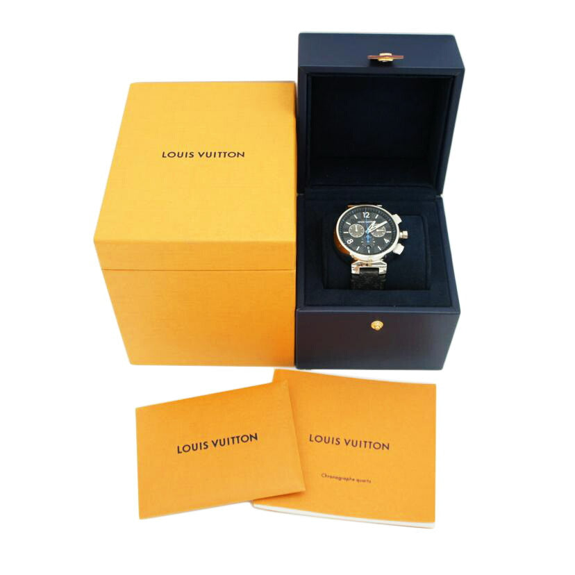 LOUIS VUITTON ルイ・ヴィトン/タンブールGM/ダミエグラフィット/クロノグラフ/QA094Z//UH6***/ABランク/09