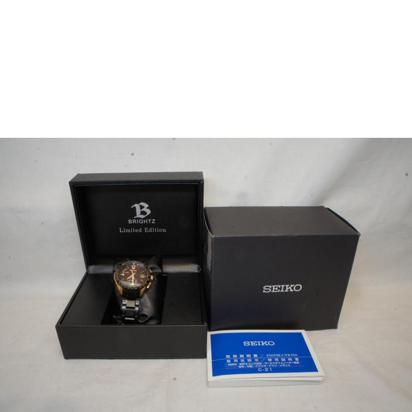 SEIKO セイコー 2018年800本限定モデル/ブライツ・フライトエキスパート/電波ソーラー/SAGA254//303****/Aランク/92