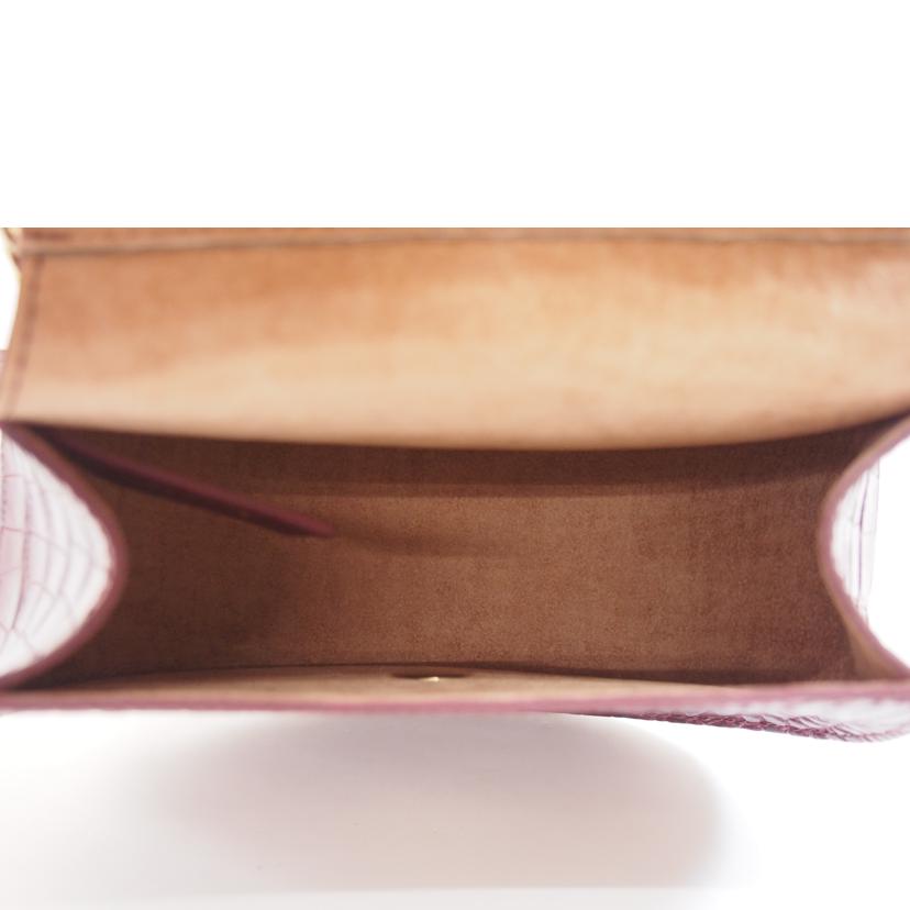 IACUCCI イアクッチ/クロコ型押しショルダーバッグ/-//-/Aランク/71