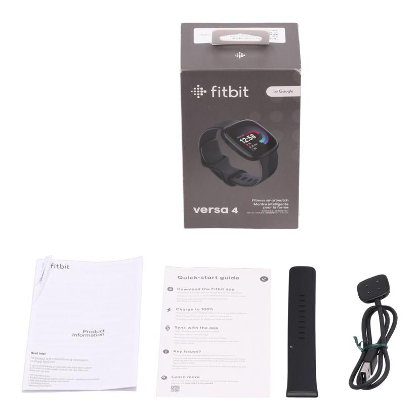 Fitbit フィットビット/スマートウォッチ/Fitbit Versa 4 Black/FB523BKBK-FRCJK//3D5B8CA0B8C1/Bランク/75